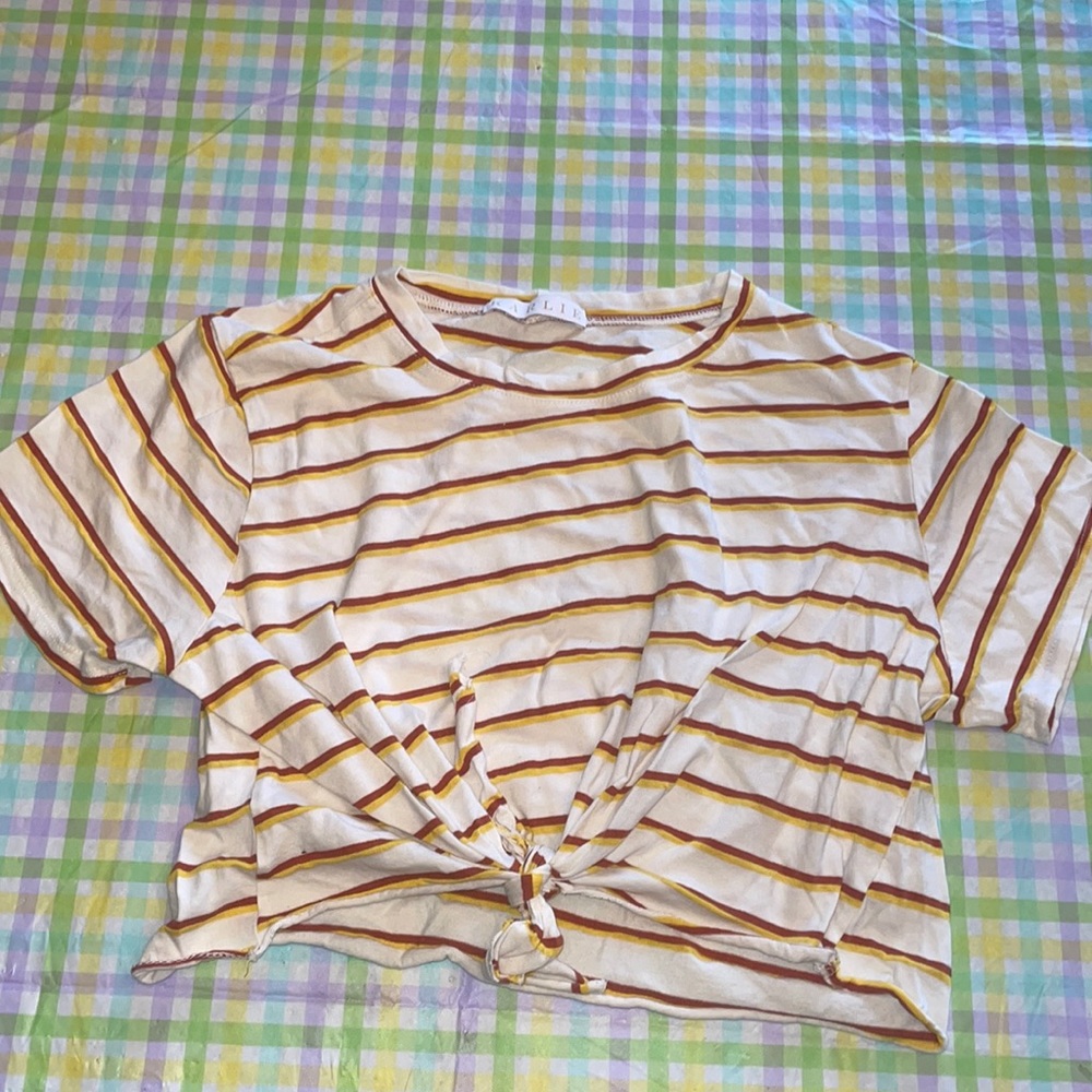Karlie Striped Crop Top
